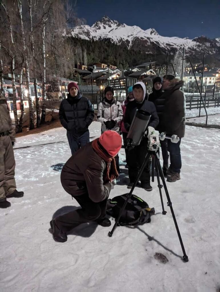 Soirées astronomie au télescope hiver